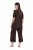Ulla Popken 806944 Rövid ujjú pizsama Barna - Pizsama/Loungewear - 