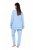 Ulla Popken 810592 Pizsama csipkével Világoskék - Pizsama/Loungewear - 