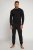 JP1880 Two-piece Pyjamas Long Sleeve and Long Trousers Black - Alsónemű & strandruhák - Nagyméretű Alsónemű 2XL-8XL