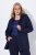 Ulla Popken 812754 Punto di Roma jersey blézer Sötétkék - Blézerek - Blézerek plus size méretben nőknek