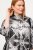 Ulla Popken 816673 Oversize jacquard blézer háromnegyedes ujjal Fekete - Blézerek - Blézerek plus size méretben nőknek