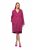 Ulla Popken 816744 Kétsoros gyapjúhatású kabát Rózsaszín - Kabátok - Női plus size kabátok