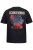 JP1880 Scorpions Blackout Graphic Comfort Fit Band T-Shirt Black - Pólók - Nagyméretű pólók - 2XL-14XL
