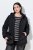 Ulla Popken 820889 Steppelt kabát Fekete - Kabátok - Női plus size kabátok