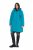 Ulla Popken 821495 Funkcionális kabát Türkiz - Kabátok - Női plus size kabátok