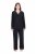 Ulla Popken 823030 Pizsama inggallérral Fekete - Pizsama/Loungewear - 