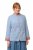 Ulla Popken 823538 Állógalléros lenkeverék blézer Világoskék - Blézerek - Blézerek plus size méretben nőknek