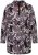 Ulla Popken 823967 Virágos jacquard blézer háromnegyedes ujjal Fekete - Blézerek - Blézerek plus size méretben nőknek