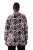 Ulla Popken 823967 Virágos jacquard blézer háromnegyedes ujjal Fekete - Blézerek - Blézerek plus size méretben nőknek
