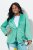 Ulla Popken 826161 Strukturált blézer Zöld - Blézerek - Blézerek plus size méretben nőknek