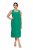 Ulla Popken 827908 Ujjatlan jersey ruha Zöld - Jersey ruhák - 