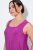 Ulla Popken 827908 Ujjatlan jersey ruha Lila - Jersey ruhák - 