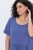 Ulla Popken 827920 Rövid ujjú jersey ruha Kék - Jersey ruhák - 