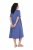 Ulla Popken 827920 Rövid ujjú jersey ruha Kék - Jersey ruhák - 
