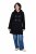 Ulla Popken 829347 Duffle kabát Fekete - Kabátok - Női plus size kabátok