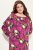 Ulla Popken 830151 Virágos ruha Rózsaszín - Maxi ruhák - Női plus size maxiruhák