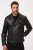 JP1880 830586 Biker dzseki bárány nappából Fekete - Kabátok - Nagyméretű Kabátok - 2XL-8XL