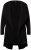 Ulla Popken 830749 Nyitott pliszírozott blézer széles reverrel Fekete - Blézerek - Blézerek plus size méretben nőknek