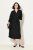 Ulla Popken 831004 Hosszú ujjú midiruha Fekete - Maxi ruhák - Női plus size maxiruhák