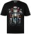 Men+ 148 Póló bellyfit Mikulás motoron Fekete - Pólók - Nagyméretű pólók - 2XL-14XL