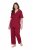 Ulla Popken 835397 Rövid ujjú pizsama inggallérral Lila - Pizsama/Loungewear - 
