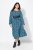 Ulla Popken 835713 Virágos ruha Sötétkék - Maxi ruhák - Női plus size maxiruhák