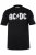 JP1880 AC/DC Classic Logo Band T-Shirt Black - Pólók - Nagyméretű pólók - 2XL-14XL