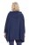 Ulla Popken 837190 Kapucnis otthoni poncsó Sötétlila - Pizsama/Loungewear - 