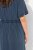 Ulla Popken 837403 Rövid ujjú jersey ruha Sötétkék - Jersey ruhák - 