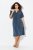 Ulla Popken 837403 Rövid ujjú jersey ruha Sötétkék - Jersey ruhák - 