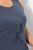 Ulla Popken 837874 Ujjatlan jersey ruha Sötétkék - Jersey ruhák - 
