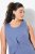 Ulla Popken 837874 Ujjatlan jersey ruha Kék - Jersey ruhák - 