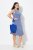 Ulla Popken 837874 Ujjatlan jersey ruha Kék - Jersey ruhák - 