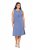 Ulla Popken 837874 Ujjatlan jersey ruha Kék - Jersey ruhák - 
