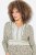 Ulla Popken 838120 Mintás ruha V-nyakkal Világoszöld - Mini ruhák - Plus size miniruhák nőknek