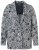Ulla Popken 838656 Virágos blézer Fehér - Blézerek - Blézerek plus size méretben nőknek