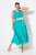 Ulla Popken 839135 Ujjatlan maxiruha Türkiz - Maxi ruhák - Női plus size maxiruhák