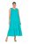 Ulla Popken 839135 Ujjatlan maxiruha Türkiz - Maxi ruhák - Női plus size maxiruhák