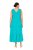 Ulla Popken 839135 Ujjatlan maxiruha Türkiz - Maxi ruhák - Női plus size maxiruhák