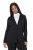 Ulla Popken 839843 Pliszírozott blézer Fekete - Blézerek - Blézerek plus size méretben nőknek