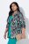 Ulla Popken 839961 Mintás lenkeverék blézer Fekete - Blézerek - Blézerek plus size méretben nőknek