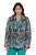 Ulla Popken 839961 Mintás lenkeverék blézer Fekete - Blézerek - Blézerek plus size méretben nőknek