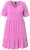 Ulla Popken 840115 Rövid ujjú jersey ruha Rózsaszín - Jersey ruhák - 
