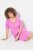 Ulla Popken 840115 Rövid ujjú jersey ruha Rózsaszín - Jersey ruhák - 