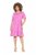 Ulla Popken 840115 Rövid ujjú jersey ruha Rózsaszín - Jersey ruhák - 