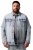 Men+ 394 Farmerdzseki mellzsebekkel Világoskék - Kabátok - Nagyméretű Kabátok - 2XL-8XL