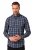 JP1880 Checked Shirt Long Sleeve Kent Collar Anthracite - Ingek - Ingek 2XL-10XL