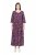 Ulla Popken 841219 Virágos maxiruha Sötétlila - Maxi ruhák - Női plus size maxiruhák