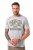 JP1880 T-shirt Short Sleeve Chest Print Grey Melange - Pólók - Nagyméretű pólók - 2XL-14XL