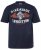 JP1880 T-Shirt Short Sleeve Chest Print Navy - Pólók - Nagyméretű pólók - 2XL-14XL